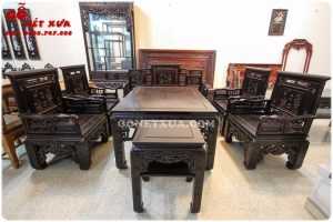 Bộ Trường Kỷ Cổ Đồ Đại Đục Kim Tiền