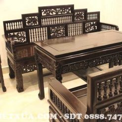 Trường kỷ song tiện Huế màu vô cùng bắt mắt