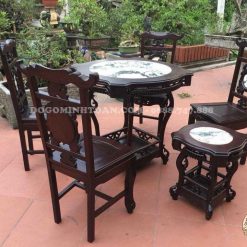 Bộ Bàn Ăn Cỡ Bé Chất Liệu Gỗ Gụ
