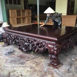 Sập Gụ Đục Mai Điểu Mẫu 01
