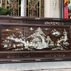 Tranh Đồng Quê Khảm Ốc Loại Vừa Tiền